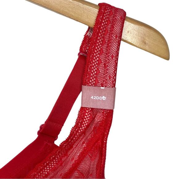 Cacique Modern Lace Unlined Full Coverage Bra - Picture 5 of 10